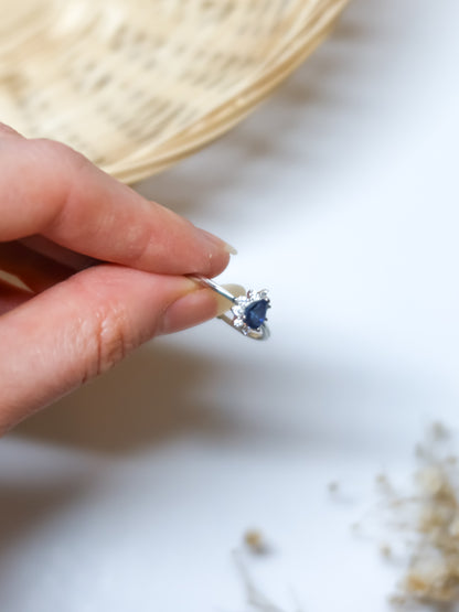 Anello in Topazio Blu (Argento 925)