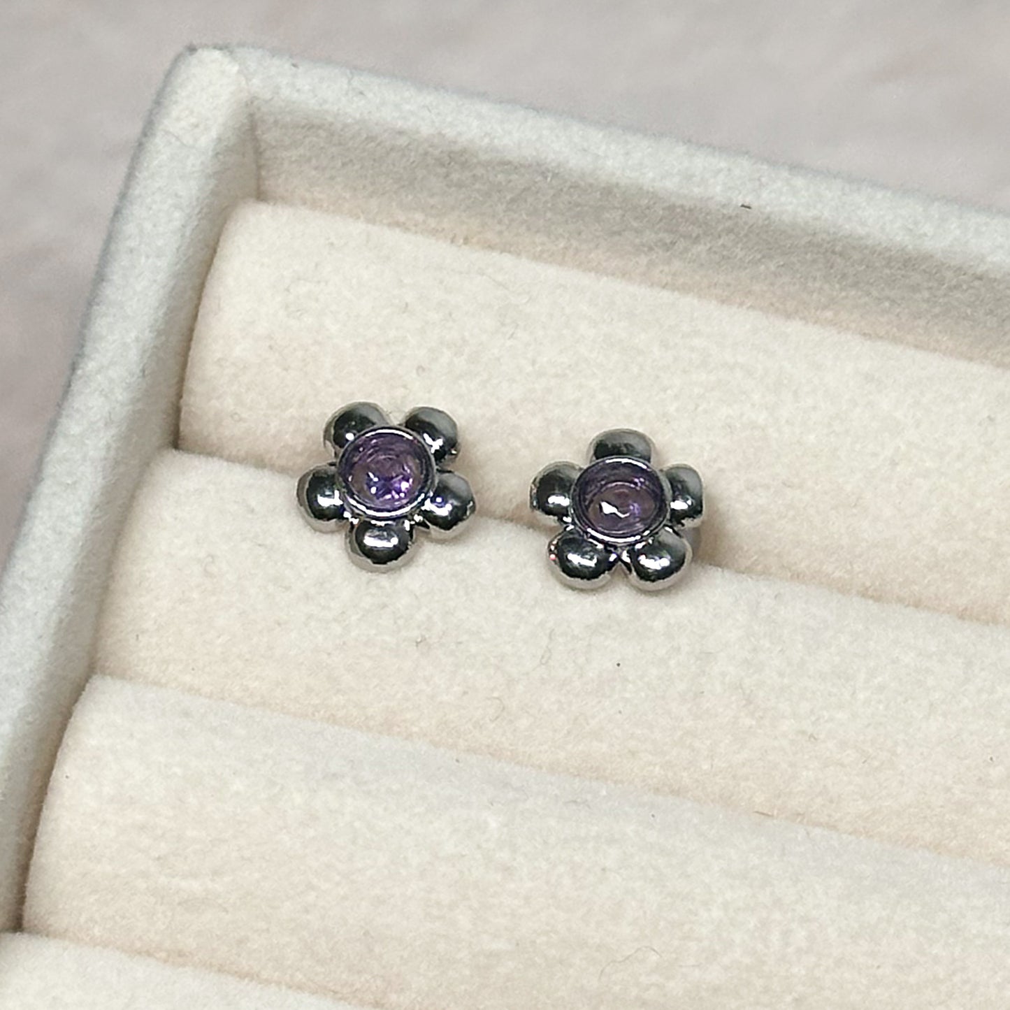 ORECCHINI BLOOM IN AMETISTA (ARGENTO 925)