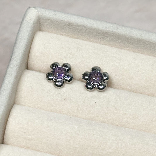 ORECCHINI BLOOM IN AMETISTA (ARGENTO 925)