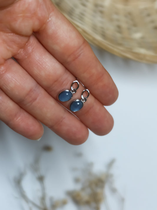 Orecchini in Acquamarina (Argento 925)