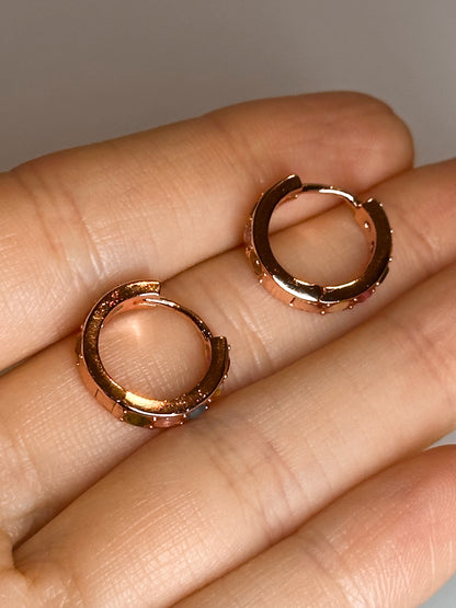 ORECCHINI IN TORMALINA ROSE GOLD