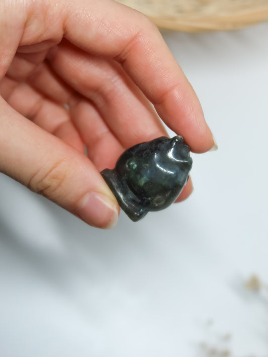 Calcifer in Labradorite, Fluorite Arcobaleno (Il castello errante di Howl)