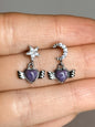 ORECCHINI IN CIAROITE CUORE (ARGENTO 925)