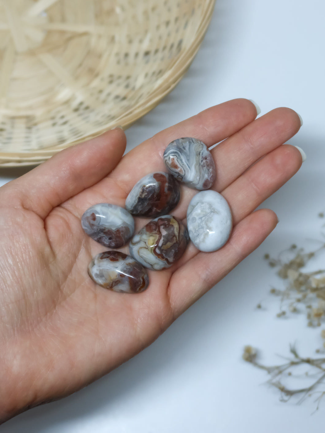 Agata Messicana (Mexican Crazy Lace Agate) Burattata