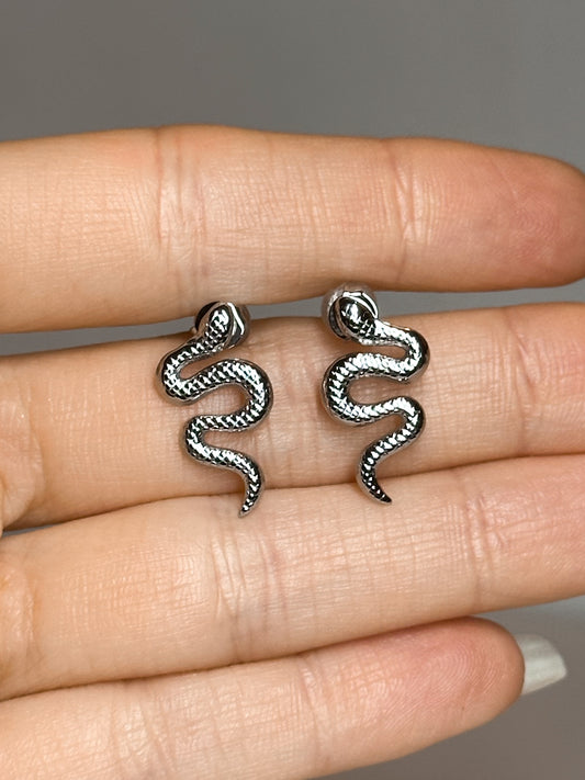ORECCHINI SERPENTE (ACCIAIO INOX)
