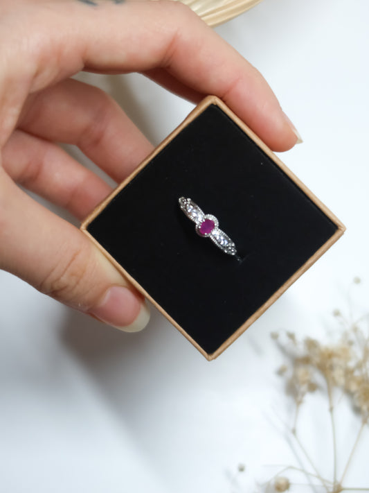 Anello in Rubino (Argento 925)