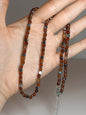 COLLANA IN CORNIOLA (ACCIAIO INOX)