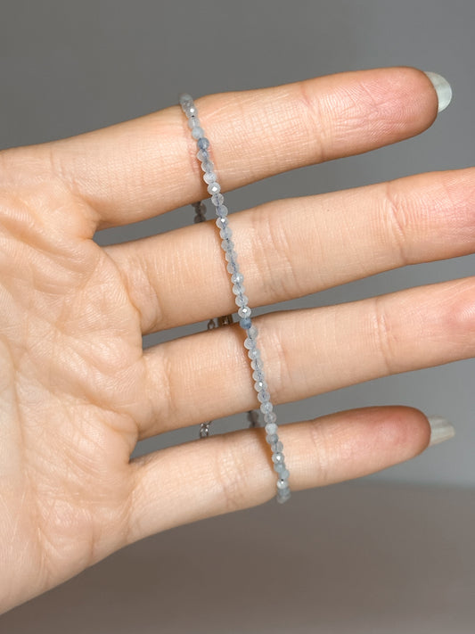 BRACCIALE IN ACQUAMARINA SFACCETTATO