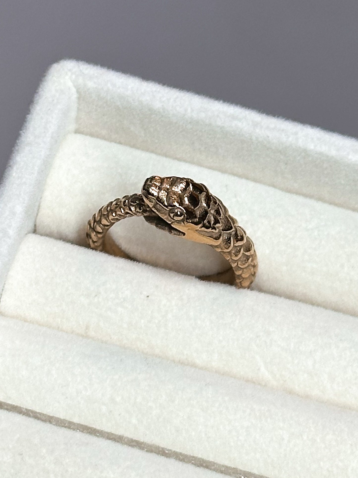 ANELLO SERPENTE UROBORO GOLD (ACCIAIO INOX)