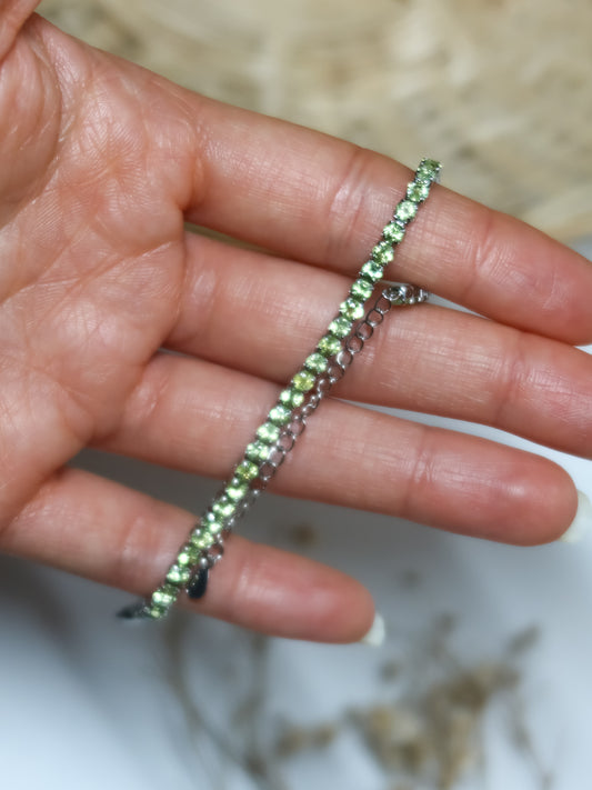 Braccialetto in Peridoto (Olivina)