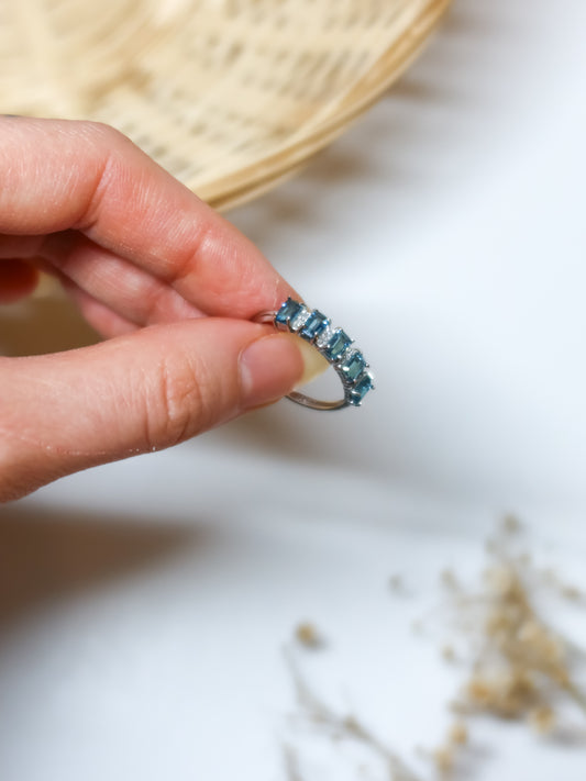Anello in Topazio Blu
