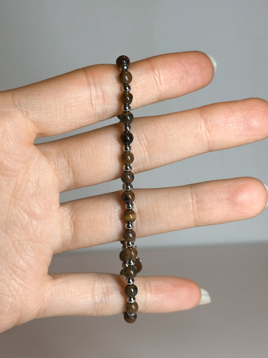 BRACCIALE IN OCCHIO DI TIGRE (ACCIAIO INOX)