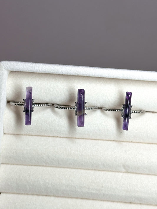 ANELLO IN FLUORITE VIOLA
