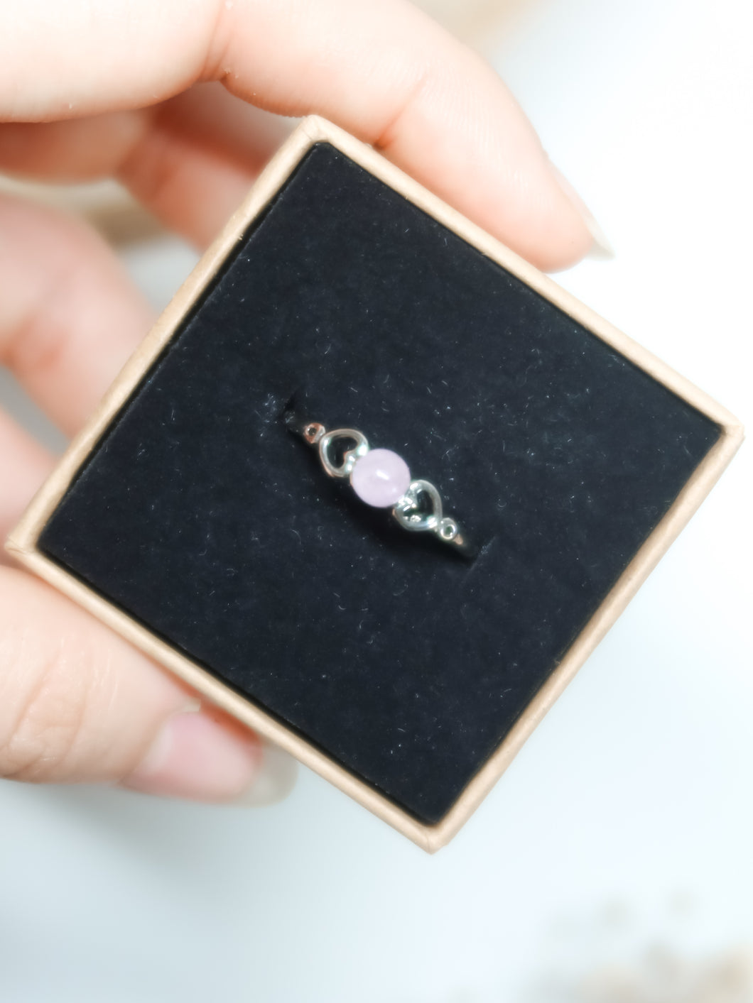 Anello in Kunzite