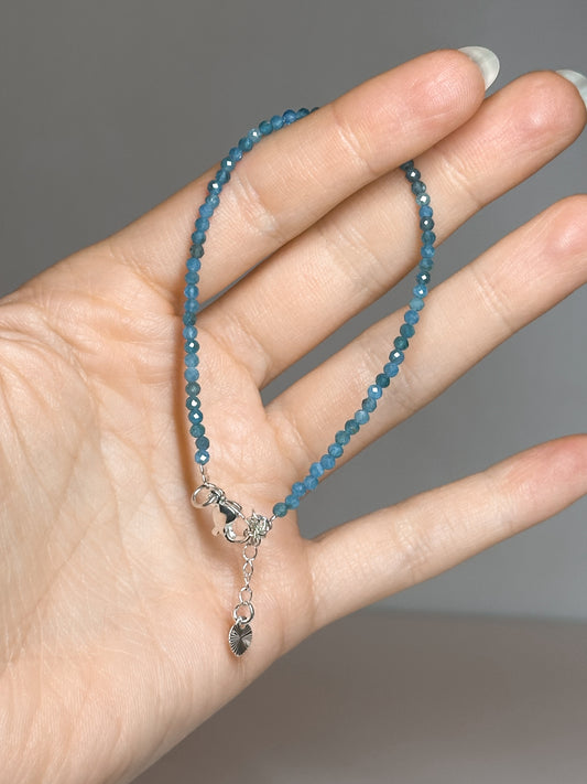 BRACCIALE IN APATITE SFACCETTATO