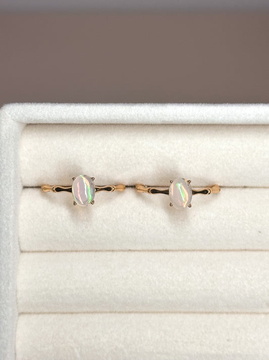 ANELLO IN OPALE ETIOPE GOLD (ARGENTO 925)