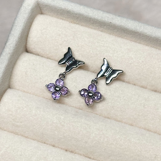 ORECCHINI LILAC IN AMETISTA (ARGENTO 925)