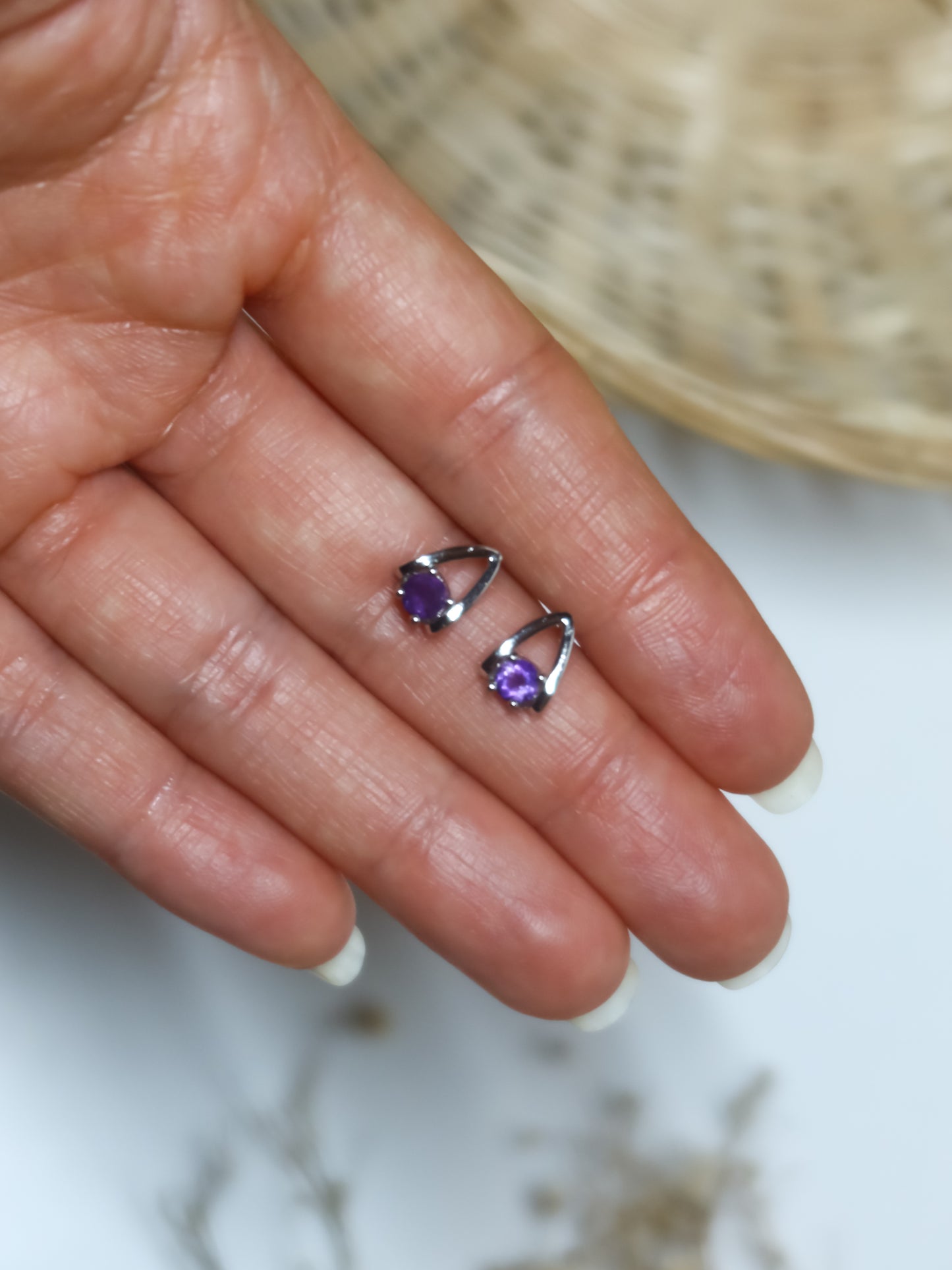 Orecchini in Ametista (Argento 925)
