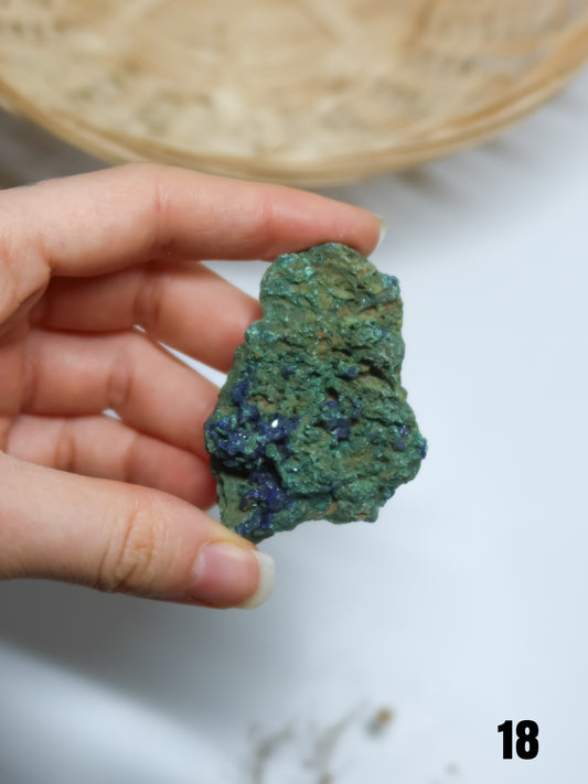 Azzurrite con Malachite Grezza
