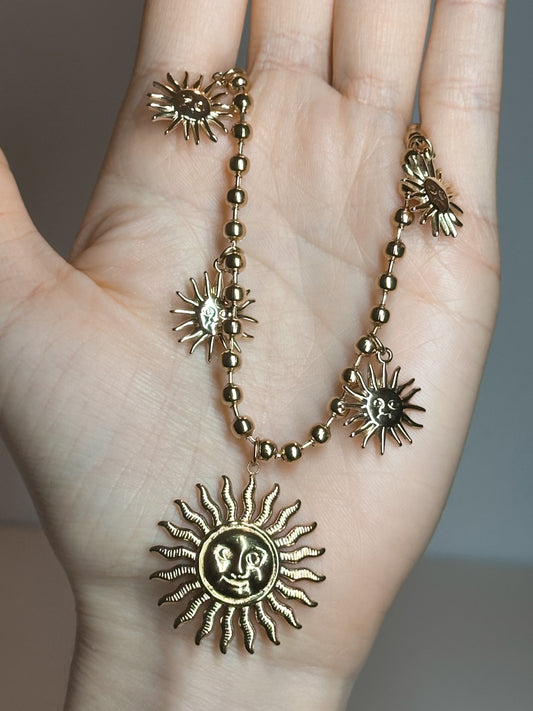 COLLANA SOLI GOLD (ACCIAIO INOX)