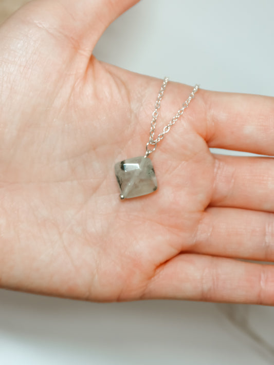 Collana in Prehnite con Epidoto