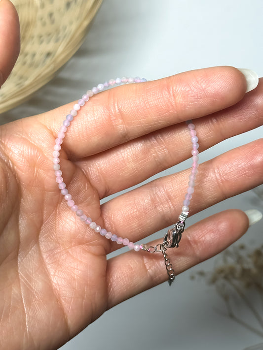Braccialetto in Morganite (Sfaccettato)
