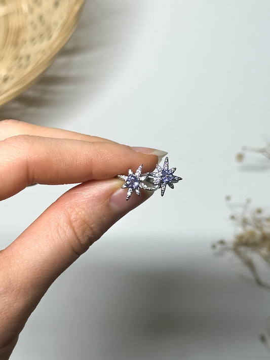 Orecchini in Tanzanite a Stella Polare