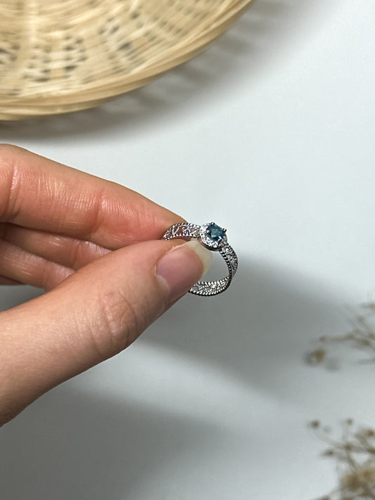 Anello in Topazio Blu
