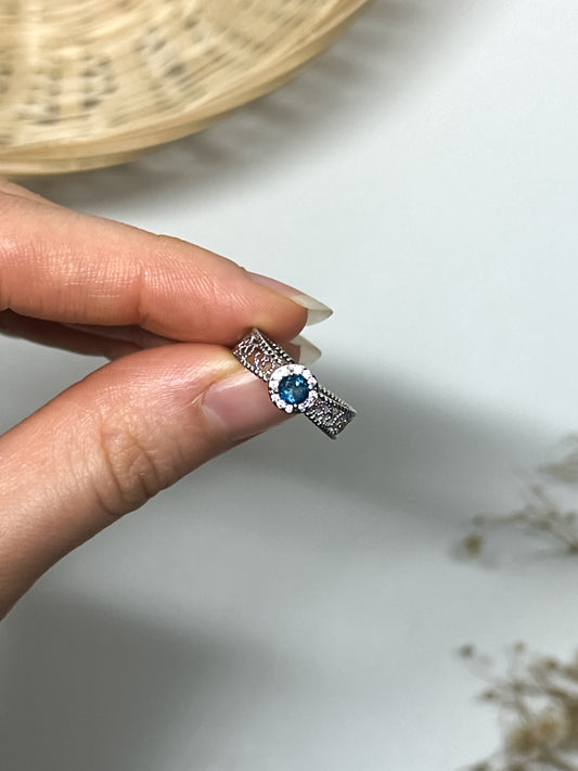Anello in Topazio Blu