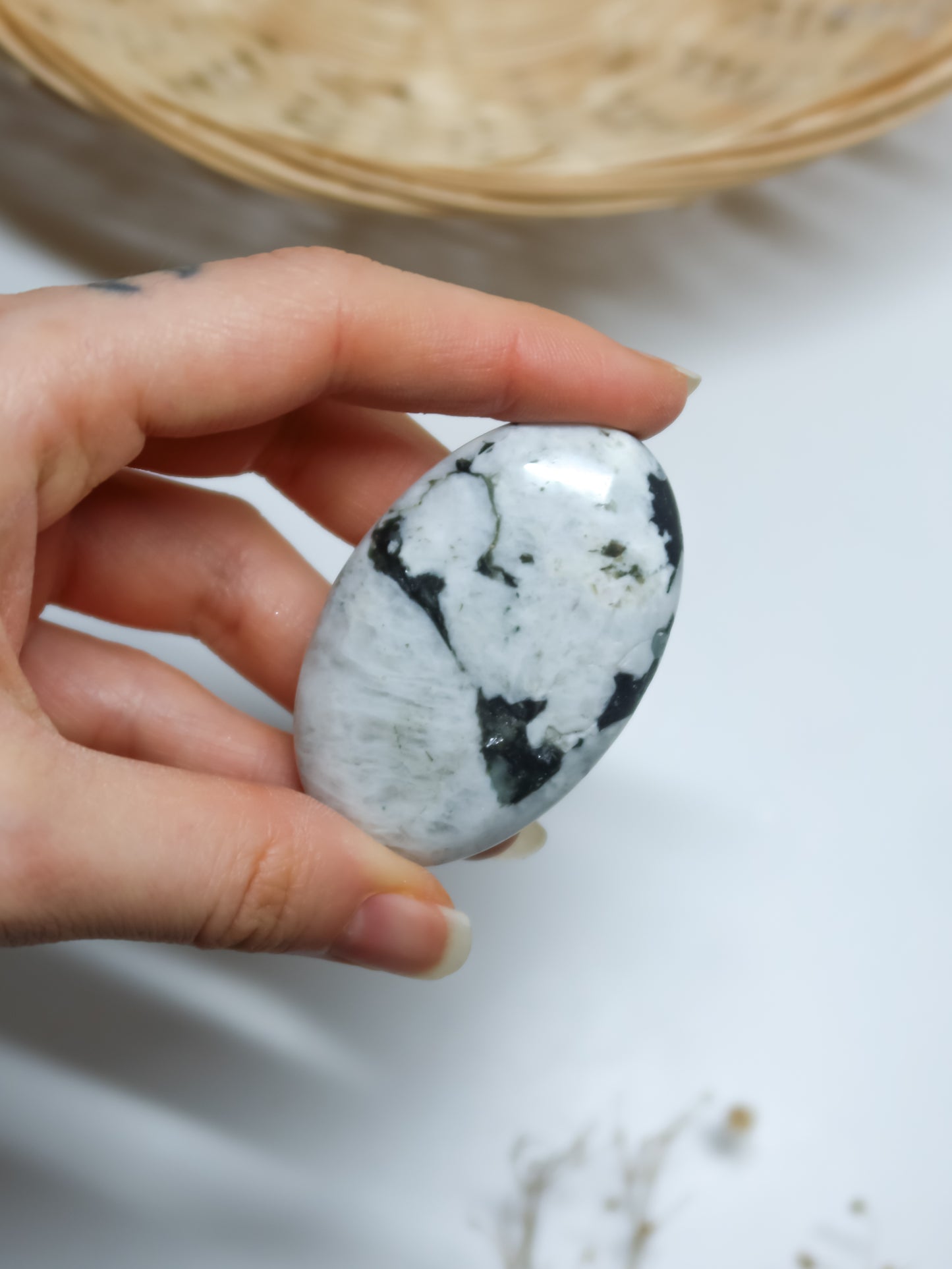 Palmstone in Labradorite Bianca