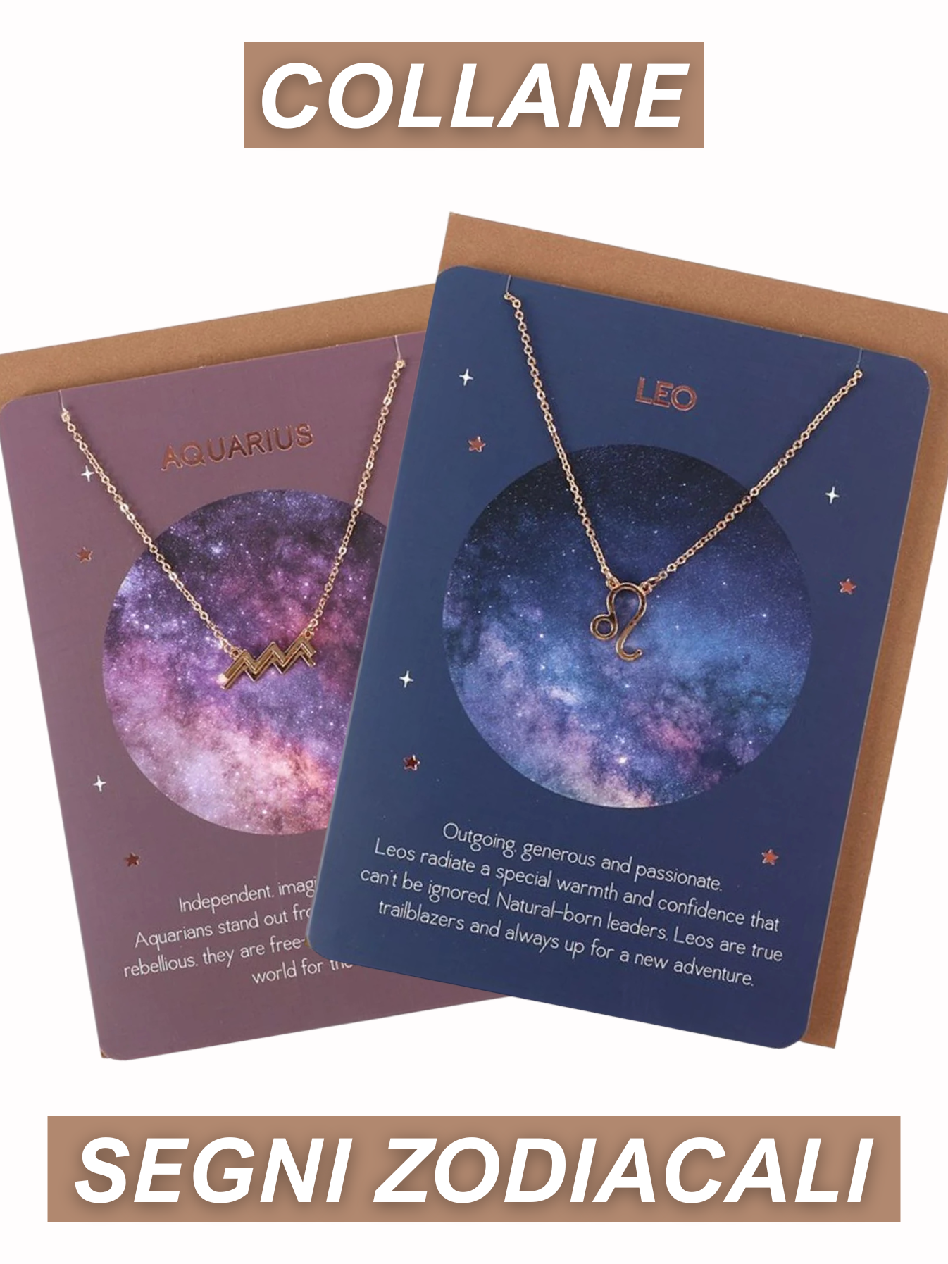 COLLANA CON SEGNO ZODIACALE (ACCIAIO INOX)