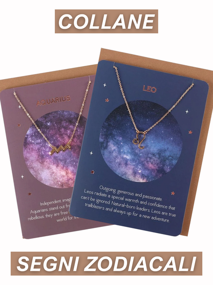 COLLANA CON SEGNO ZODIACALE (ACCIAIO INOX)