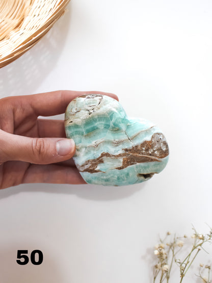 Cuore in Calcite Caraibica